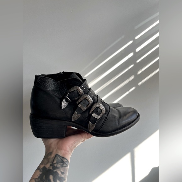 Musse & Cloud Shoes - Musse and Cloud Black Buckle Ankle Boots Size 40